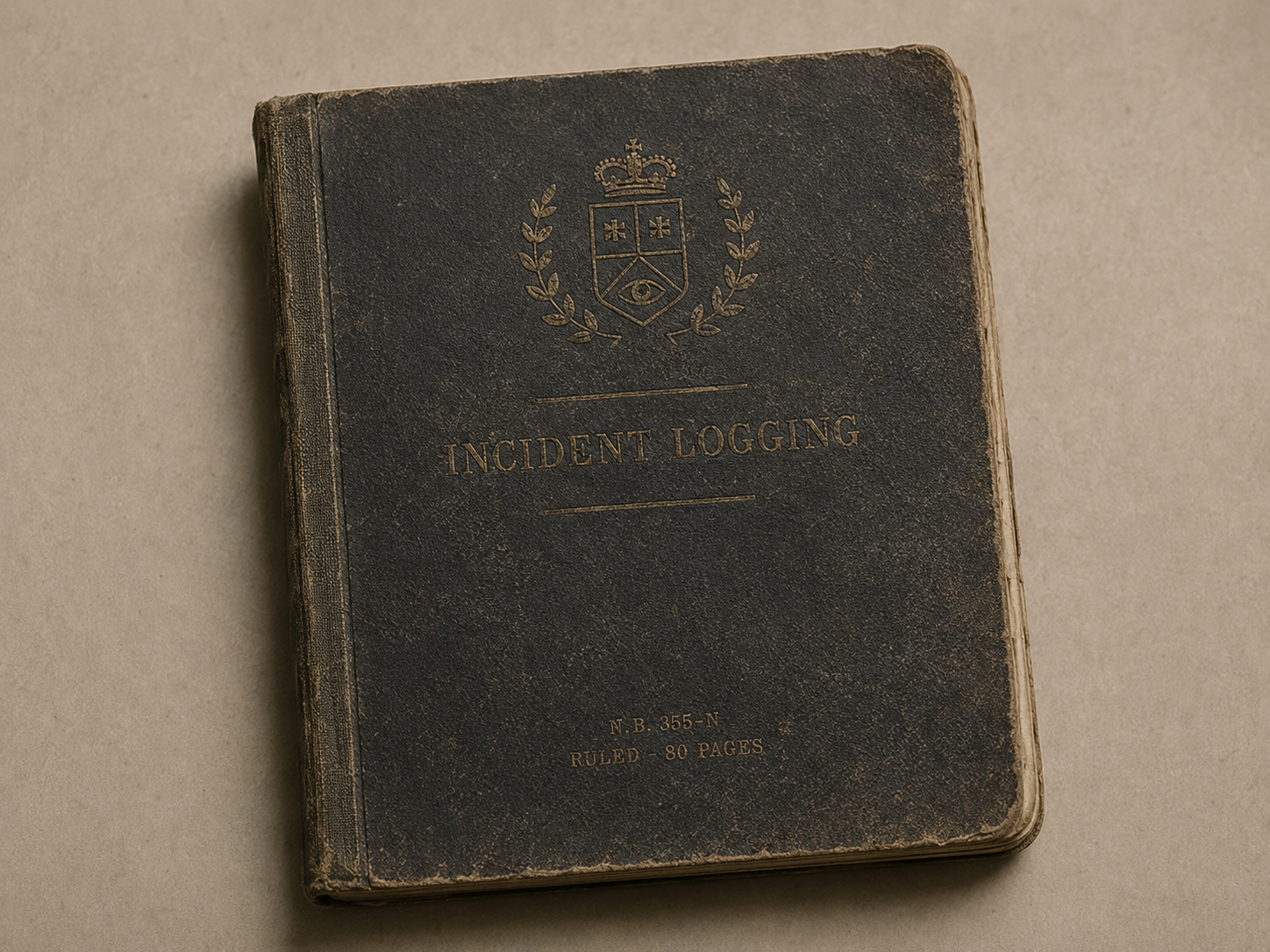 Notebook, Incident Logging (Ruled)