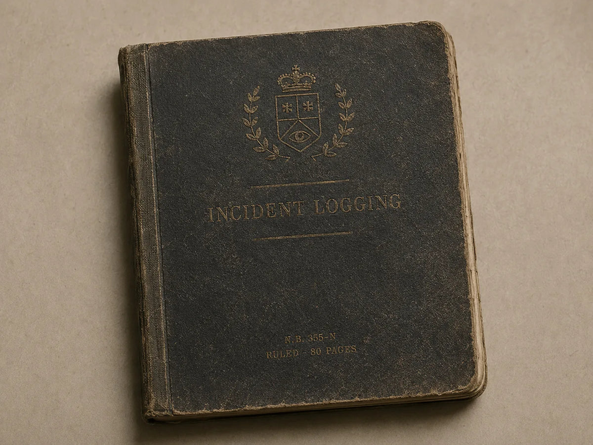 Notebook, Incident Logging (Ruled)