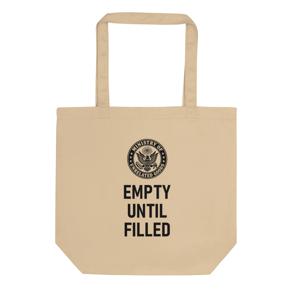 Empty Until Filled Tote, tote in Oyster