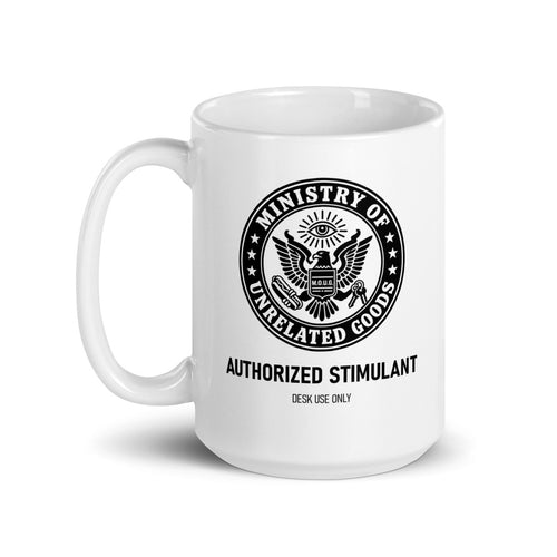 Authorized Stimulant (Sealed Issue), mug in White